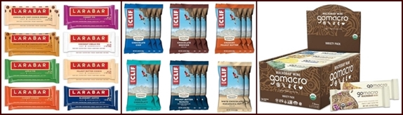 Larabars, Clifbars & GomacroBars