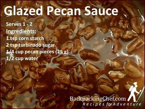 Glazed Pecan Sauce for Sweet Potato Pudding.