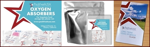 PackFreshUSA Mylar Bags & Oxygen Absorbers