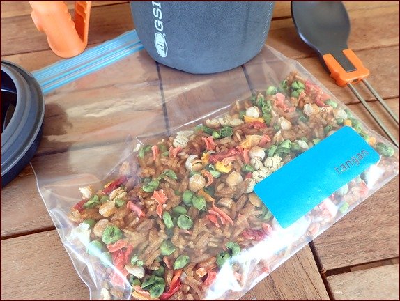 Backpacking Fried Rice Chinese Takeout for the Trail