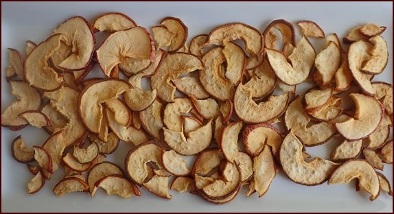 Dehydrated pears.