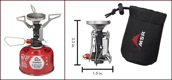 MSR PocketRocket Deluxe Canister Stove.