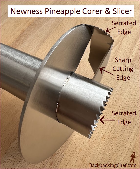 Pineapple corer cutting edges.